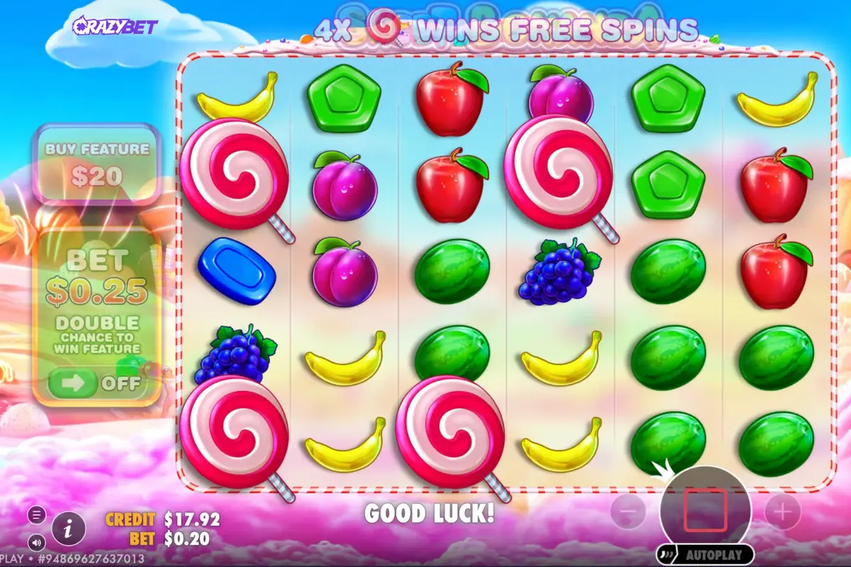 Sweet Bonanza Free Spins – 4 lollipops trigger the bonus