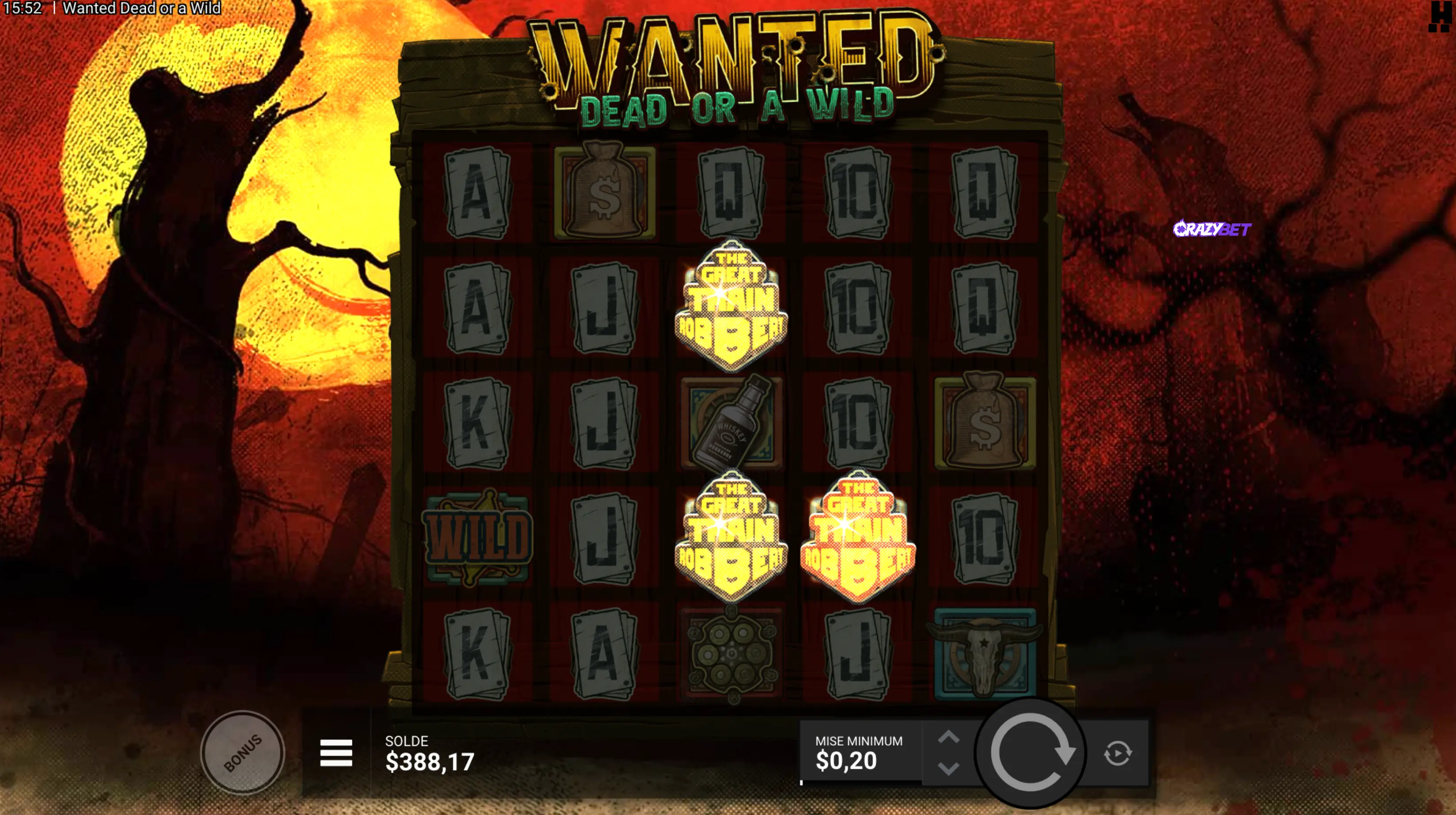 Great Train Robbery bonus trigger on Wanted Dead or a Wild.