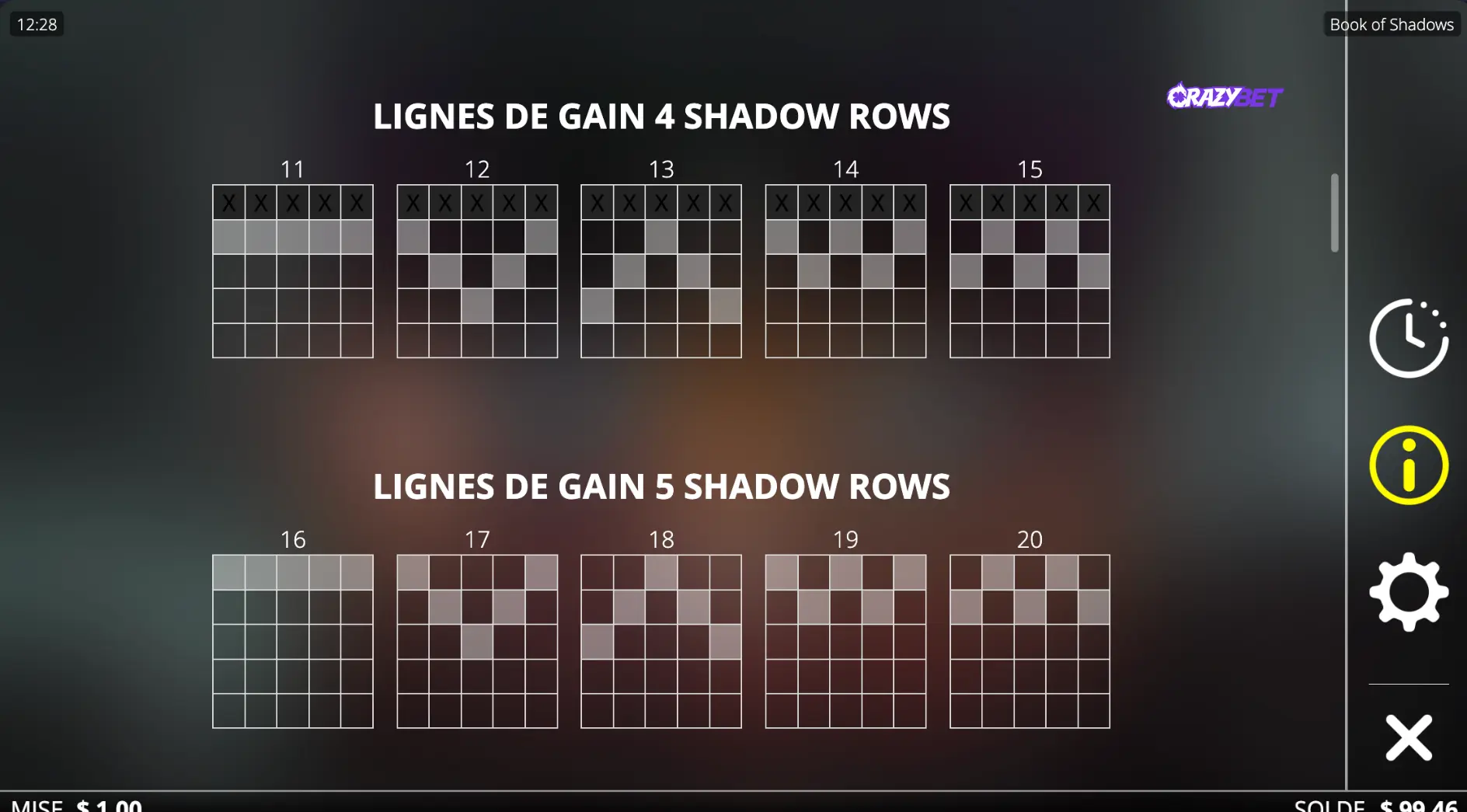 Book of Shadows: Shadow Rows & 5x5 Grid Guide