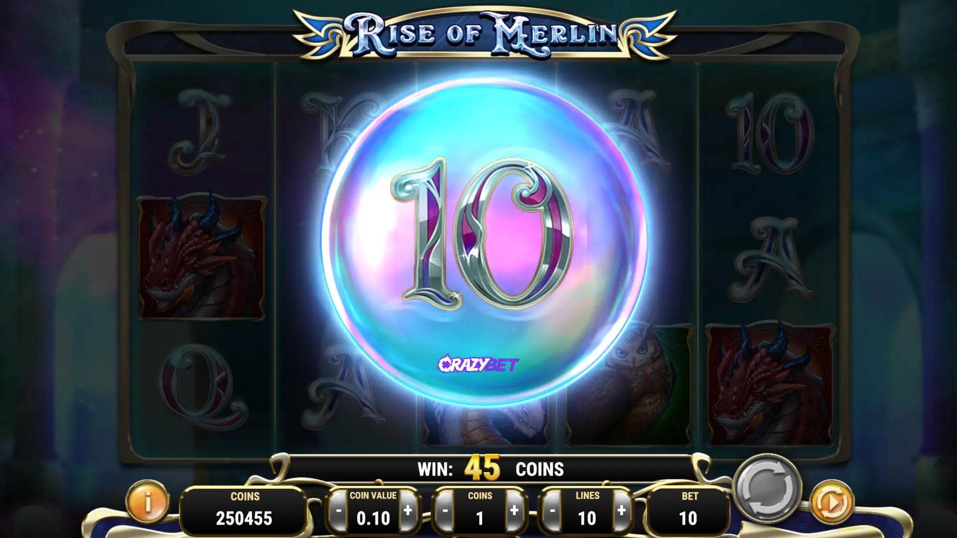 Rise of Merlin (Play'n GO) - selected expanding symbol