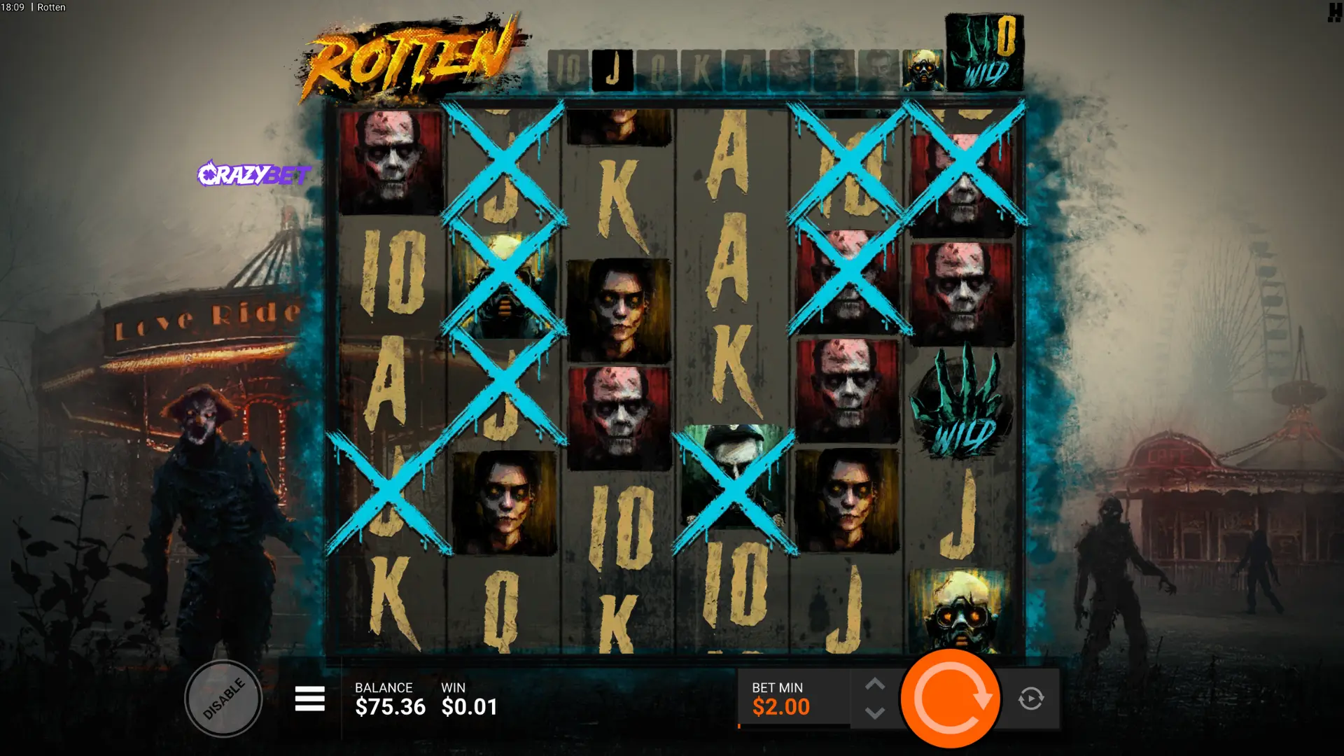 Rotten – Switch symbol ready to transform the grid