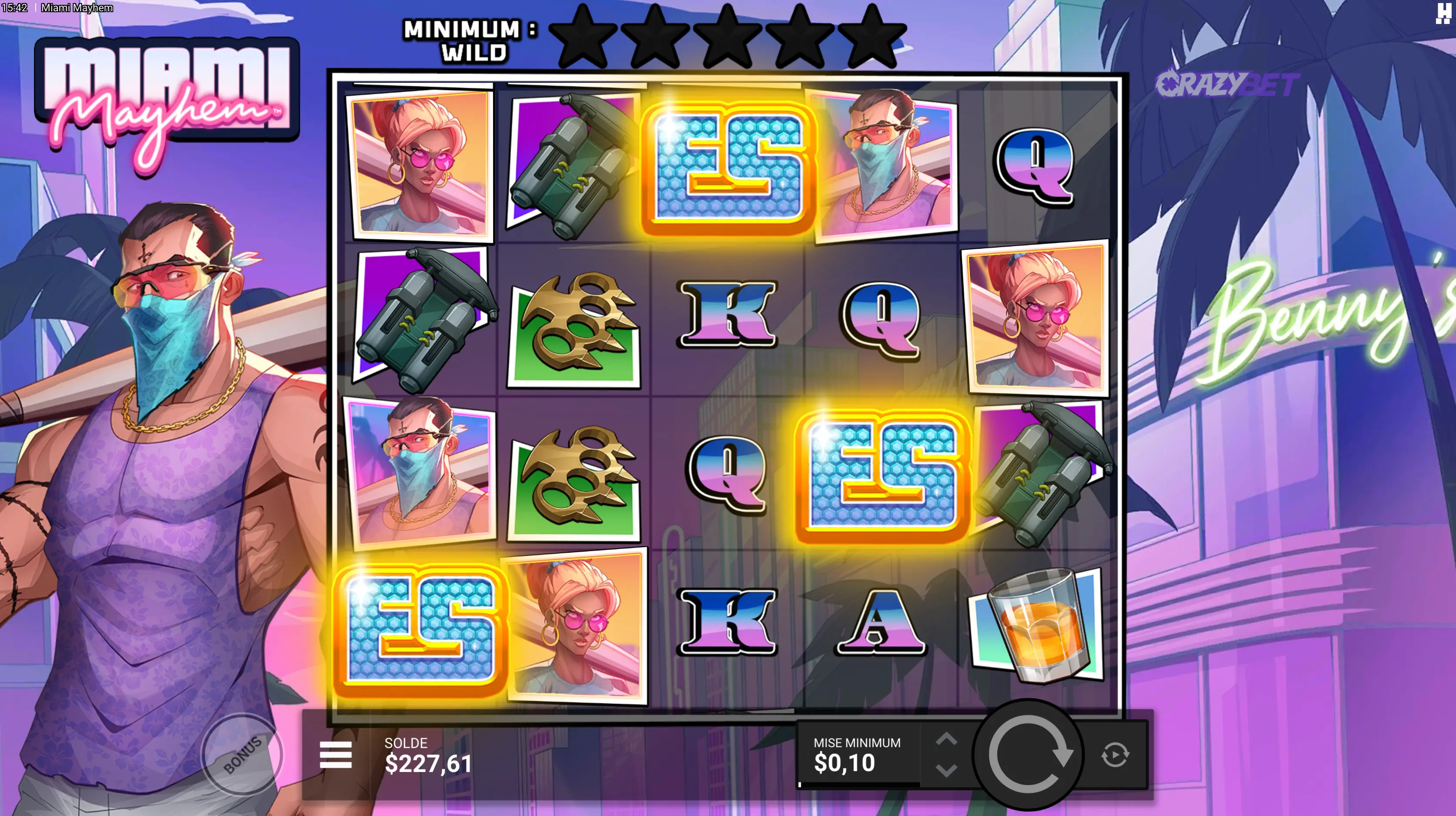 declenchement-bonus-3-scatters-miami-mayhem-hacksaw-gaming