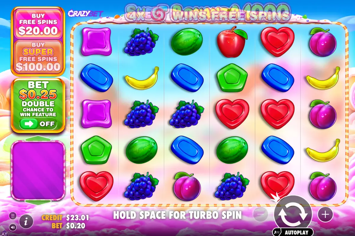 Sweet Bonanza 1000 – interface and bonus buy options