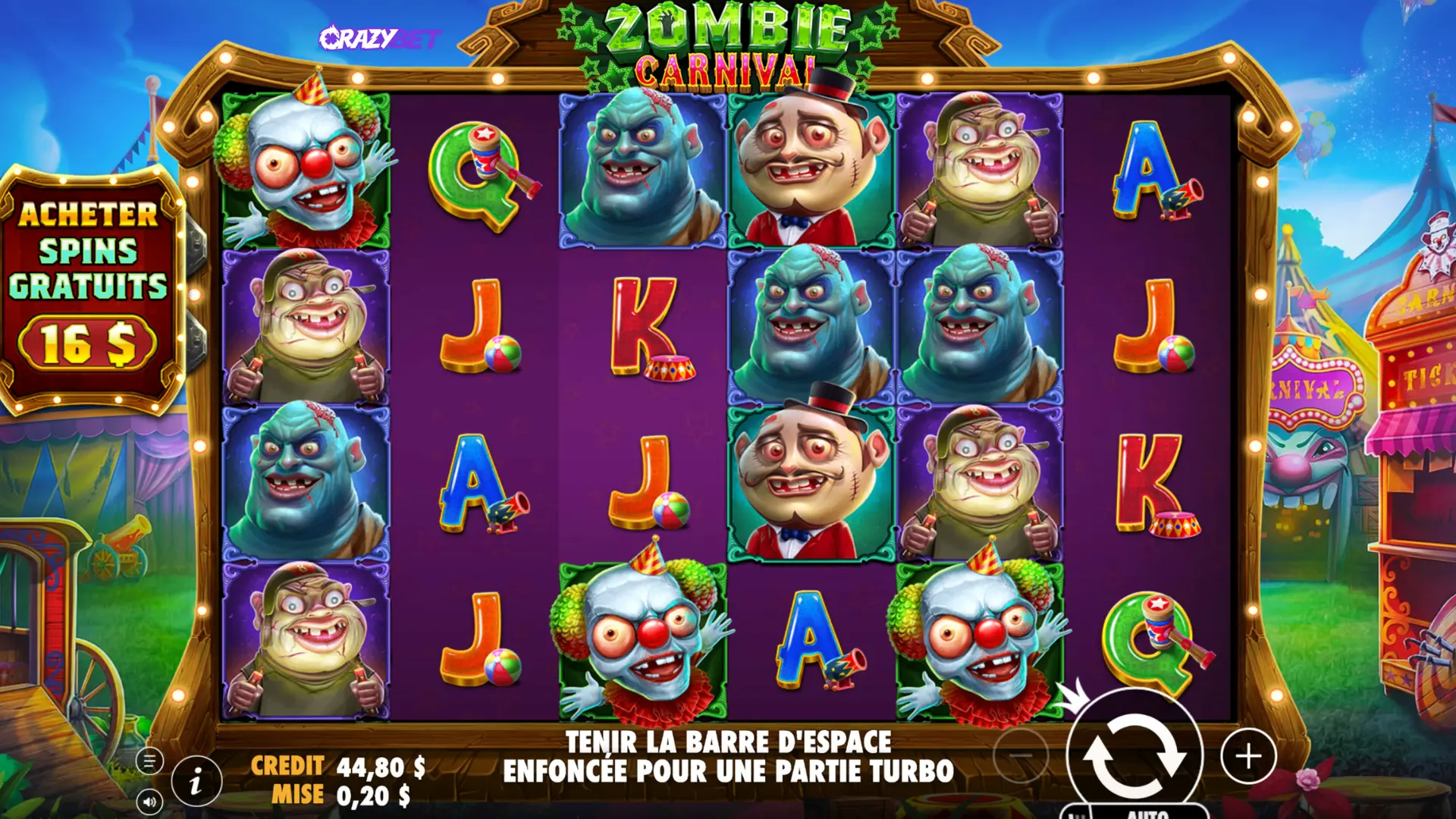 6×4 grid, 4,096 ways – base game screen