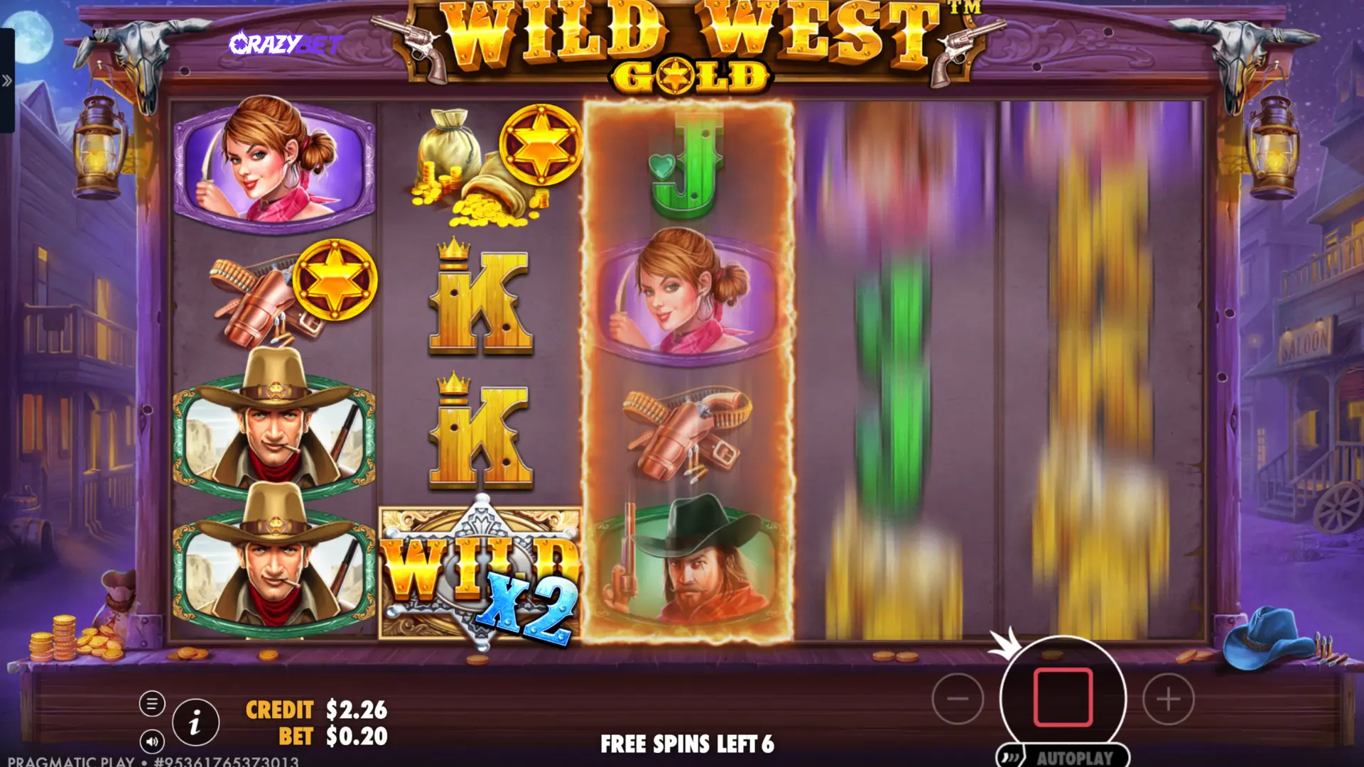 Wild West Gold - Golden Star Retriggers during the bonus