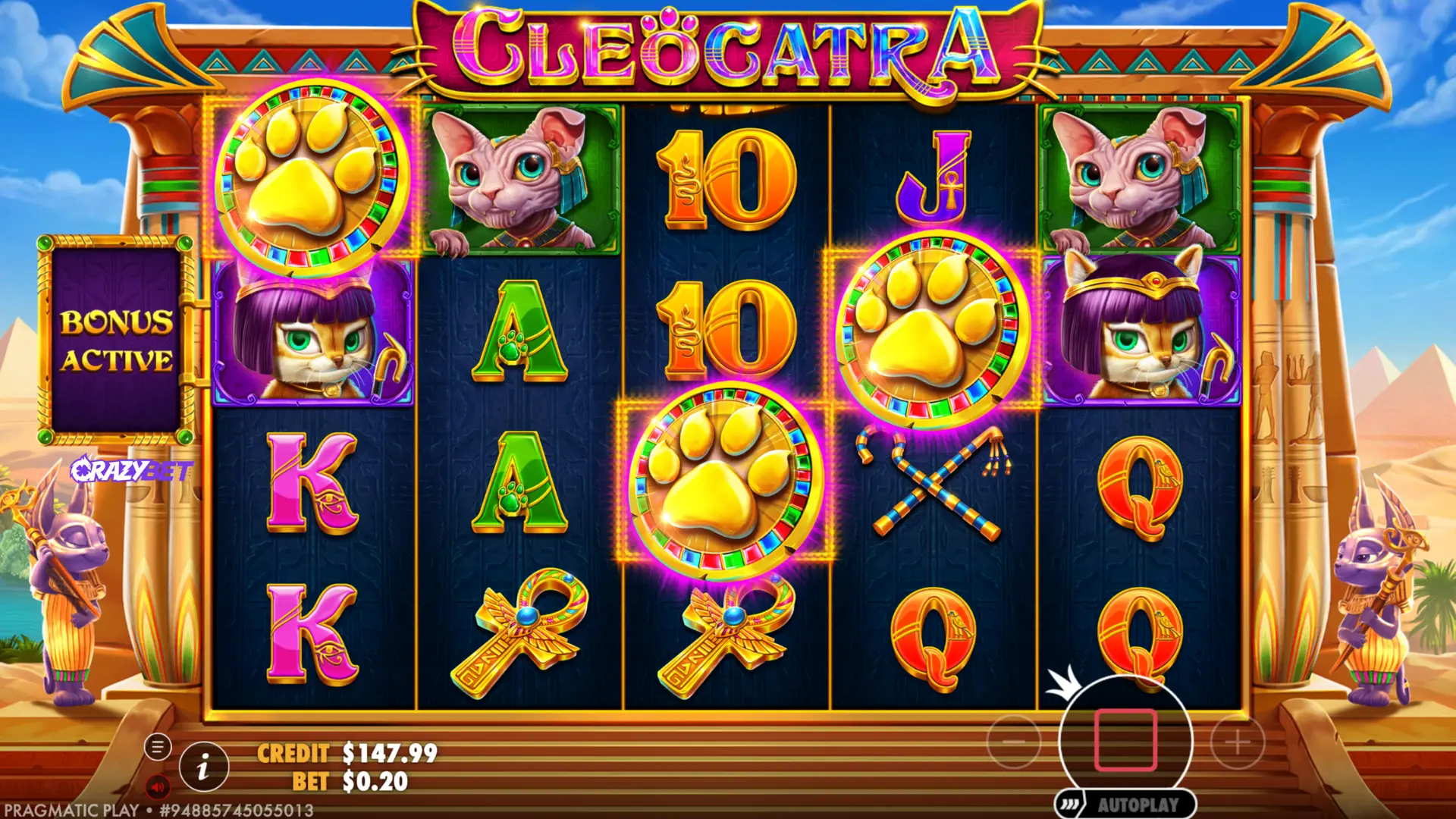 Cleocatra – 3 Paw Scatters Trigger the Free Spins