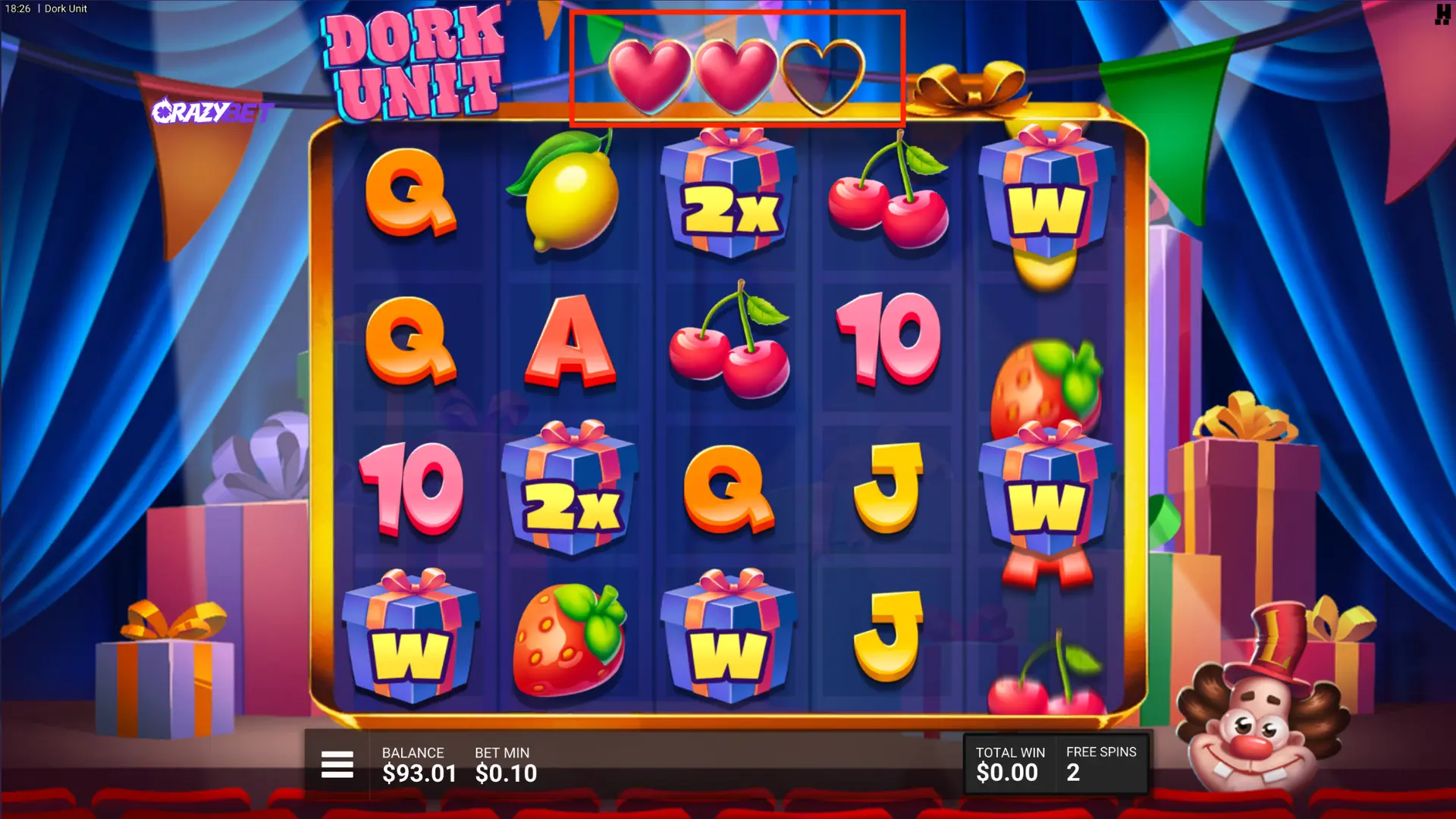 Gift Bonanza – Heart Counter (Lives)